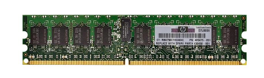 HP 405475-051 1GB DDR2-667 PC2-5300 ECC RDIMM Qatar