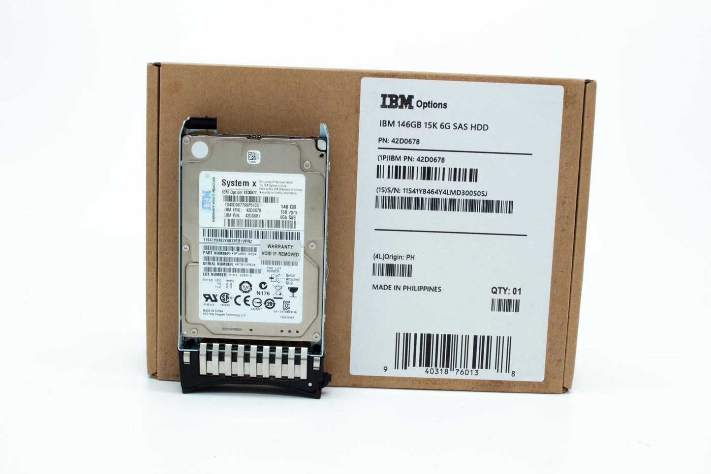 for X3650 M2/M3/M4 146G 15K SAS Hard Disk 42D0677 42D0678 42D0681