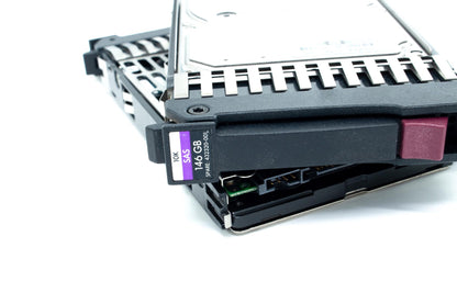146GB hot-plug single-port SAS hard disk drive - 10,000 RPM, 3Gb/sec transfer rate, 2.5-inch small form factor (SFF)