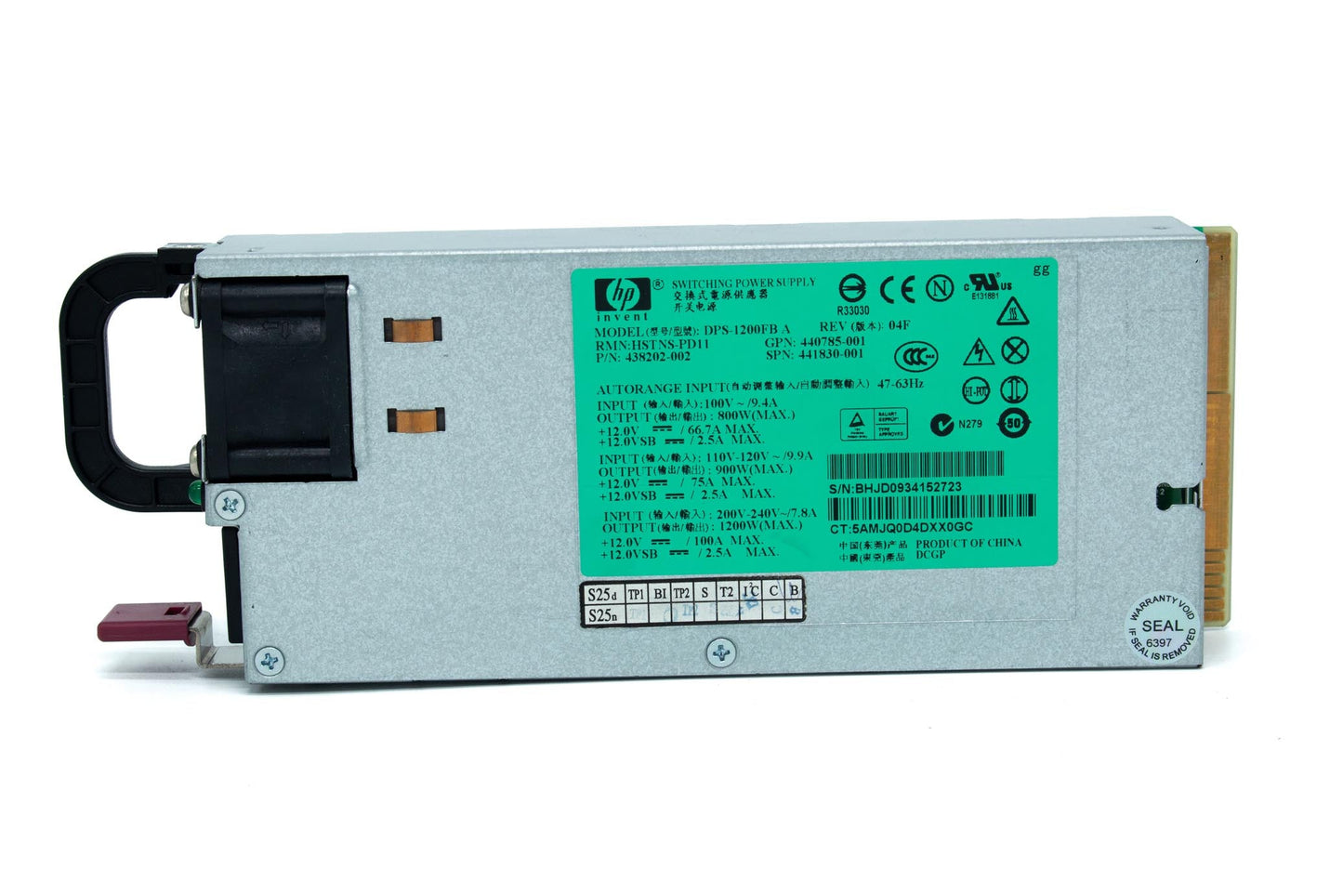 Hewlett-Packard Power Supply for Dl580 G5