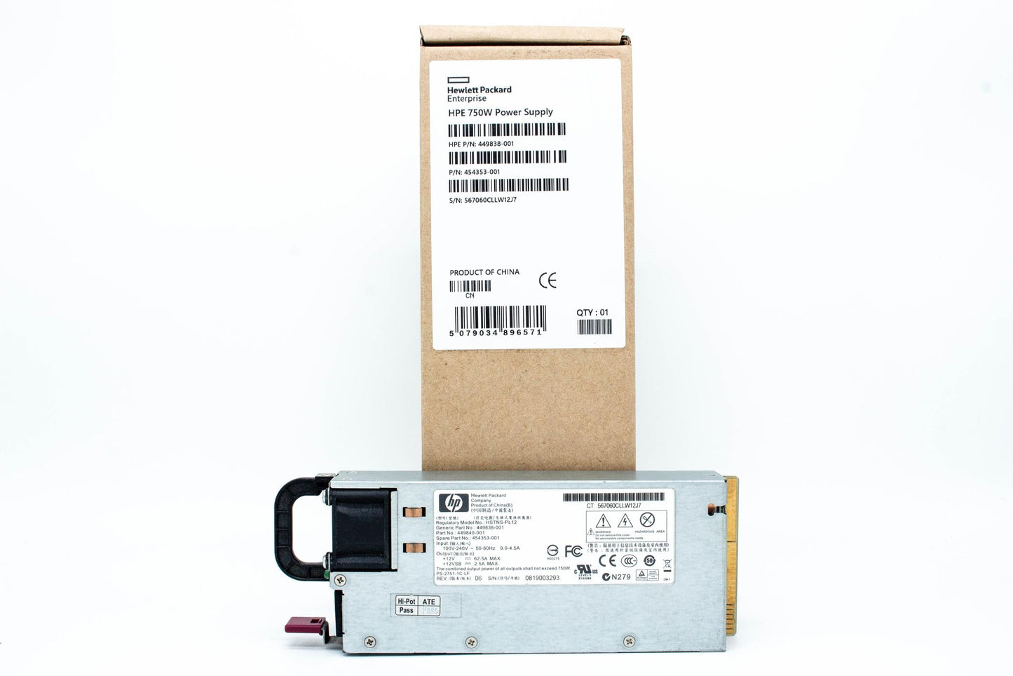 PS,1U,750W,12V,REDUNDANT,HTPLG,LN