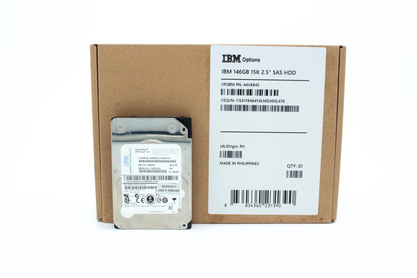 IBM 44V6845 146GB 15K SFF SAS Hard Drive