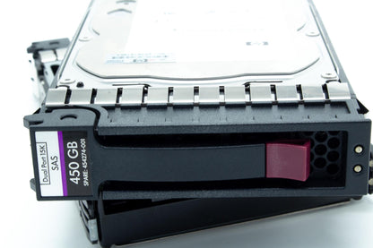 450GB hot-plug dual-port SAS hard disk drive - 15,000 RPM, 6Gb/sec transfer rate, 3.5-inch large form factor (LFF), Enterprise