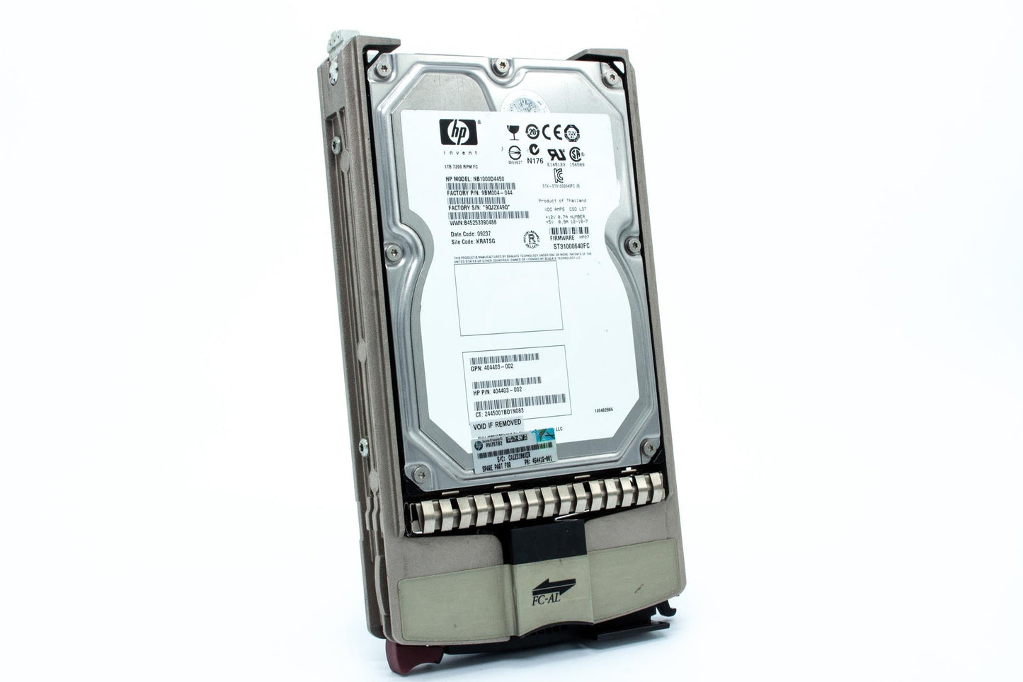 1TB Fibre Attached Technology Adapted (FATA) hard drive - 7,200 RPM, 3.5-inch large form factor (LFF), 2/4 Gb/s interface