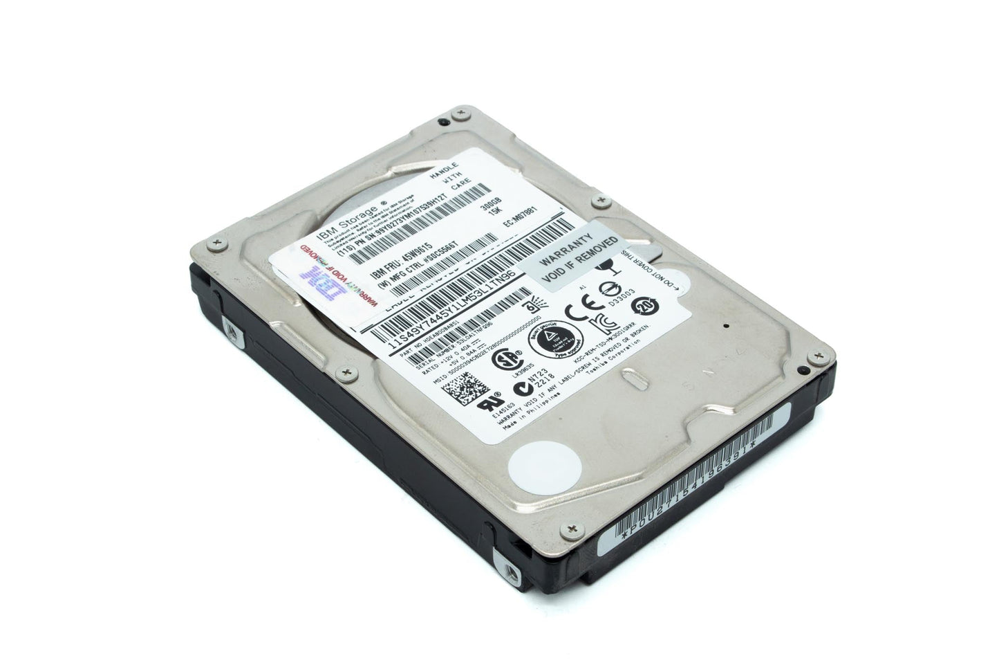 IBM 45W9615 45W9613 IBM 300GB 15K SAS 6G SFF 2.5" SAS HOT SWAP HARD DRIVE