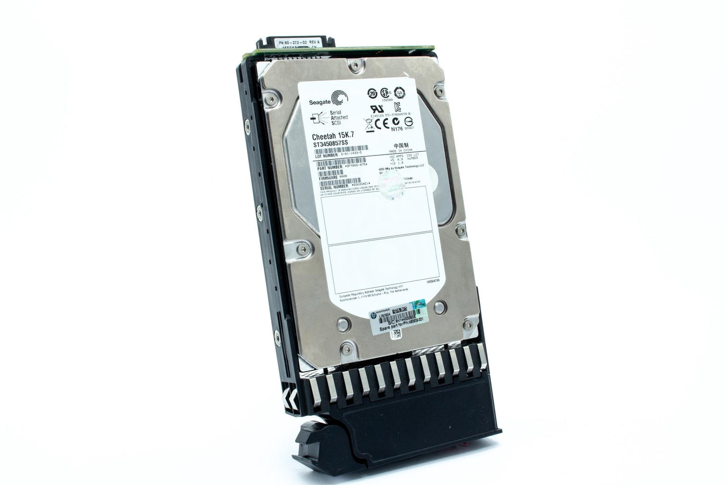 450GB dual-port Modular Smart Array (MSA2) Serial Attached SCSI (SAS) hard disk drive - 15,000 RPM, 3.5-inch form factor