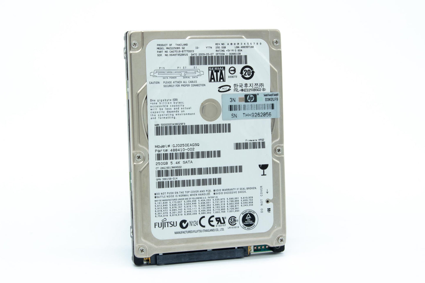 HDD, 250GB 5400 SATA 2.5 M160-FJT
