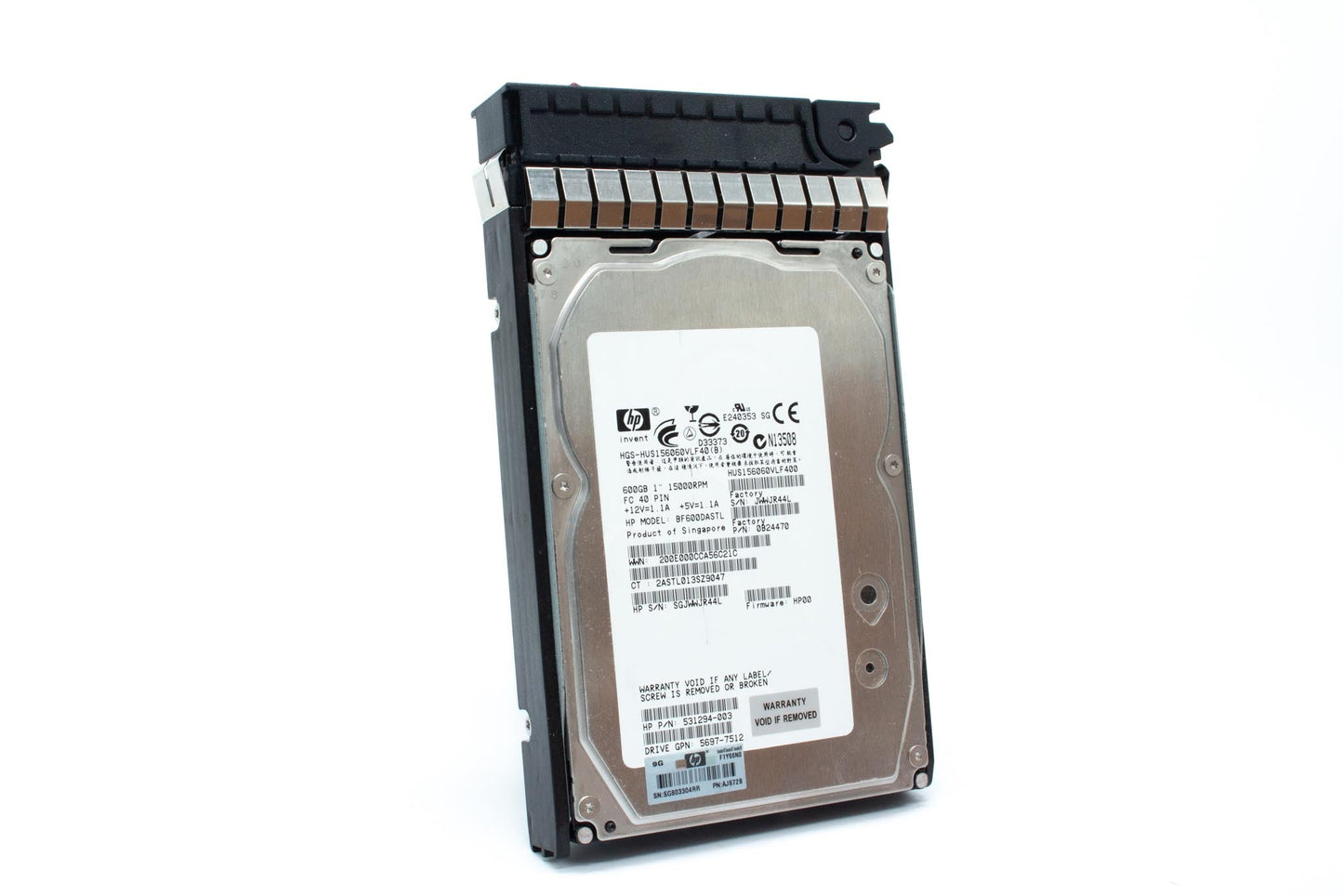 600GB Fibre Channel hard drive - 15,000 RPM, 2.5-inch small form factor (SFF), 4 Gb/s FC interface - EVA M6412