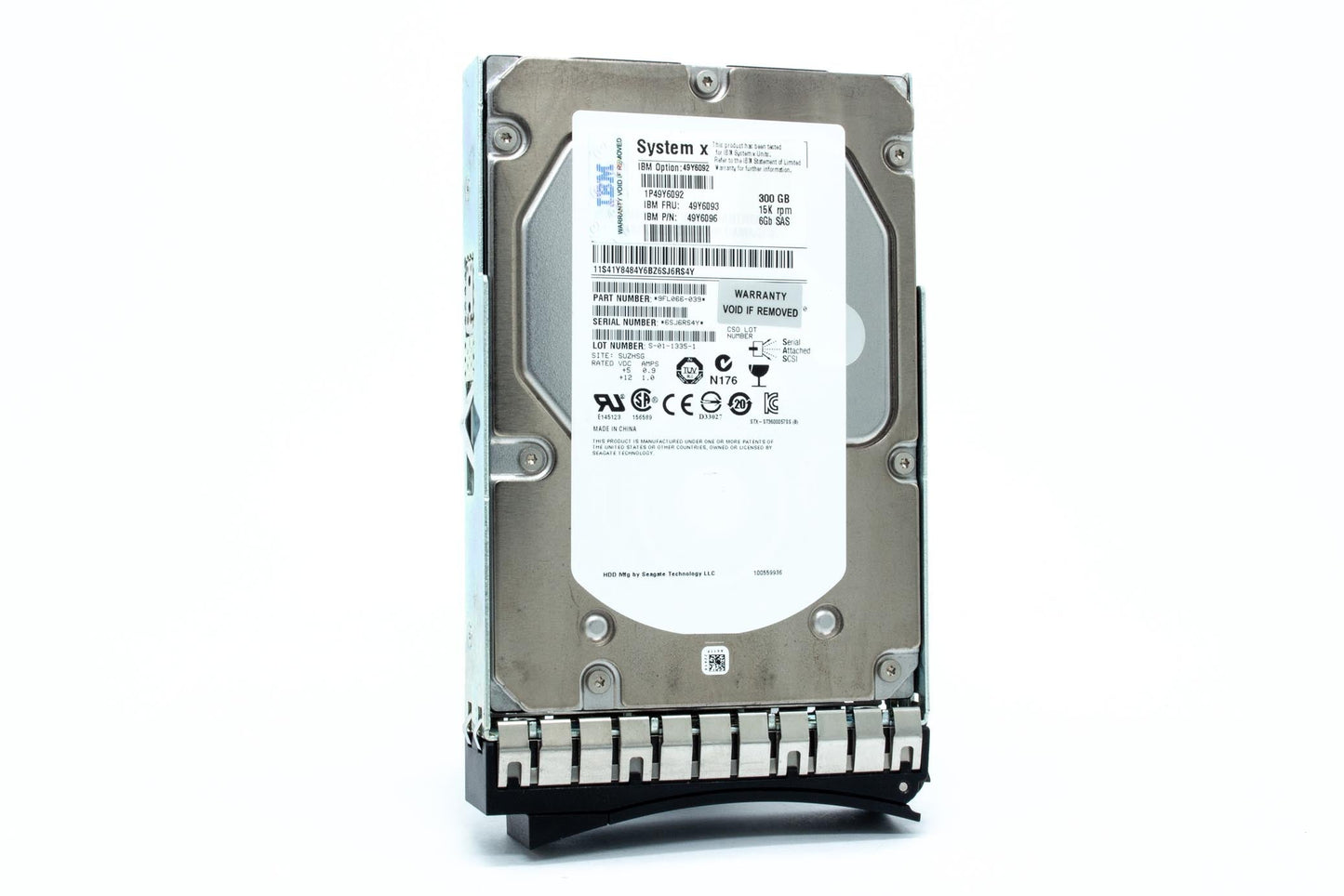 IBM 49Y6093 - 300GB 3.5" SAS 15K 6Gb/s HS Hard Drive