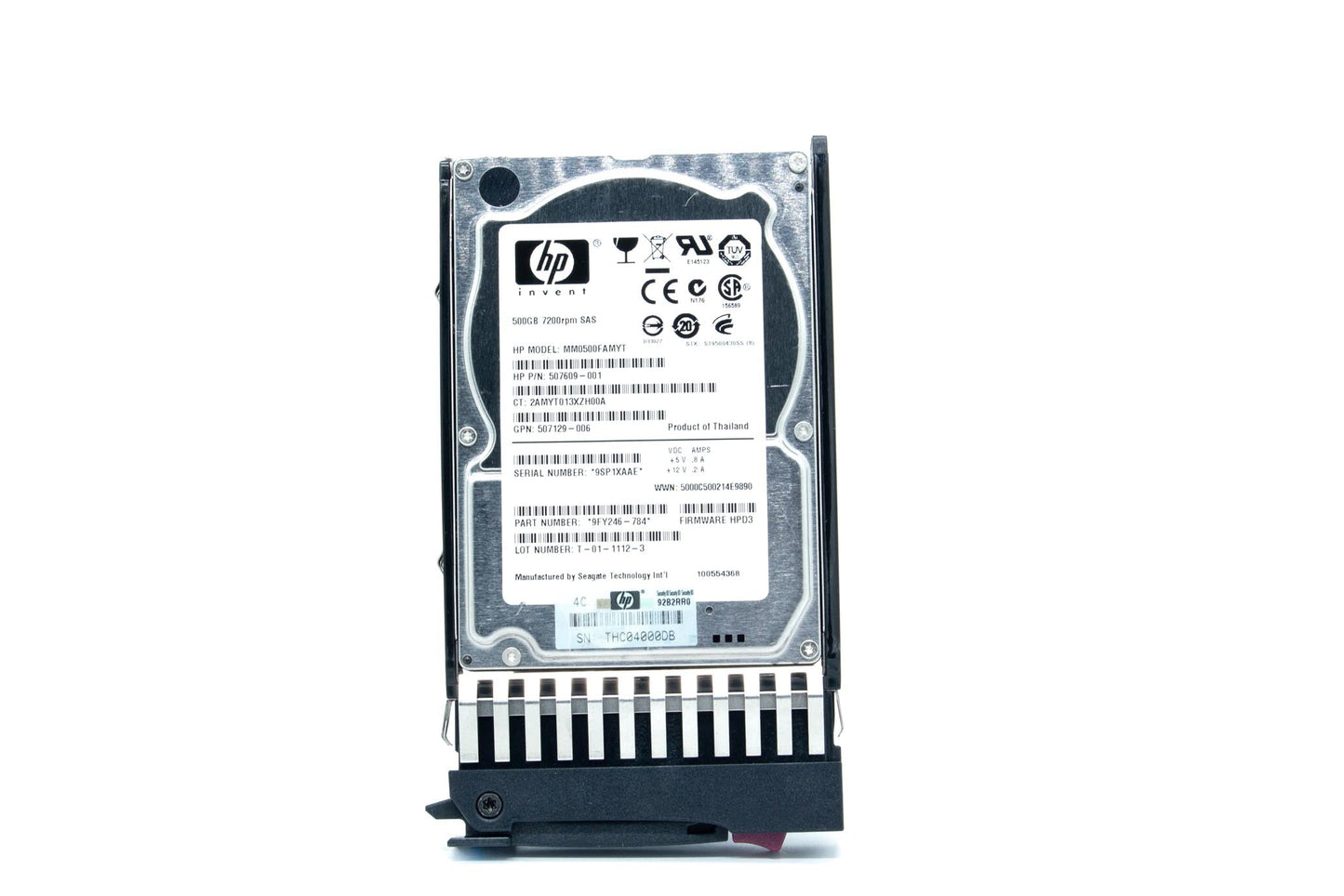 500GB hot-plug dual-port SAS hard disk drive - 7,200 RPM, 6Gb/sec transfer rate, 2.5-inch small form factor (SFF), Midline - For use with Gen7 or earlier models