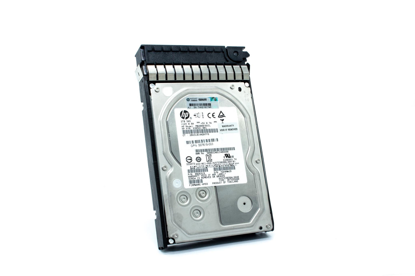 2TB hot-plug dual-port SAS hard disk drive - 6Gb/sec transfer rate, 7,200 RPM, 3.5-inch large form factor (LFF), Midline - For use with Gen7 or earlier models