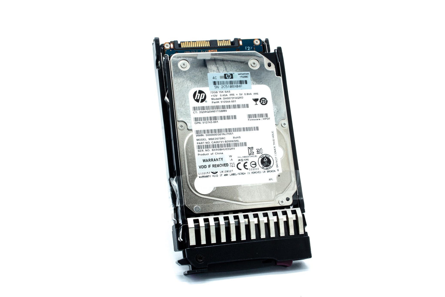 72GB hot-plug dual-port SAS hard disk drive - 15,000 RPM, 6Gb/sec transfer rate, 2.5-inch small form factor (SFF), Enterprise