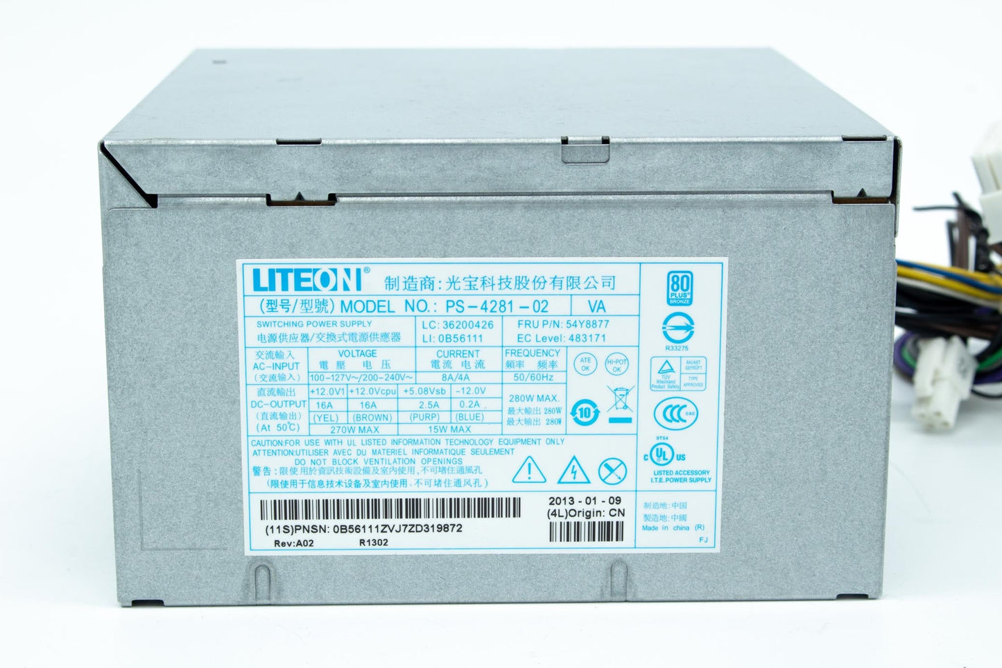 CRU,ATX280W 85% Single PSU for 5000m CCC