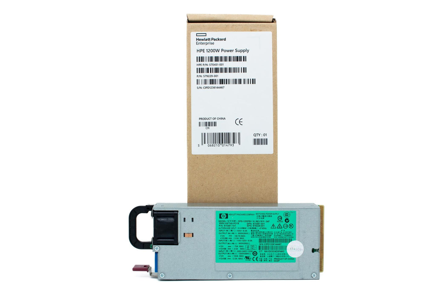 PS,1U,1200W,12VOLT,HTPLG,RED,ACC,HI-EFF