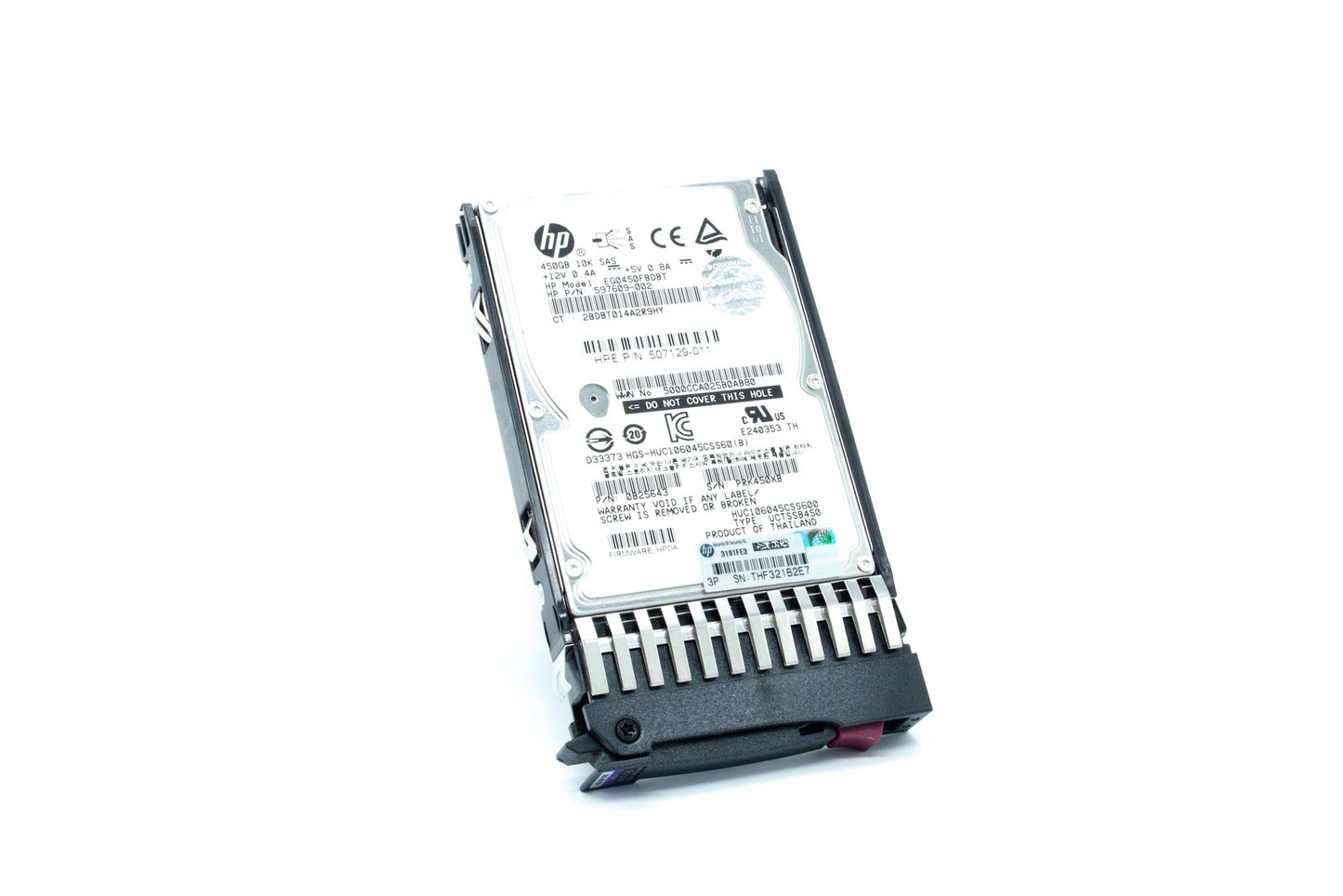 450GB hot-plug dual-port SAS hard disk drive - 6Gb/sec transfer rate, 10,000 RPM, 2.5-inch small form factor (SFF) - For use with Gen7 or earlier models