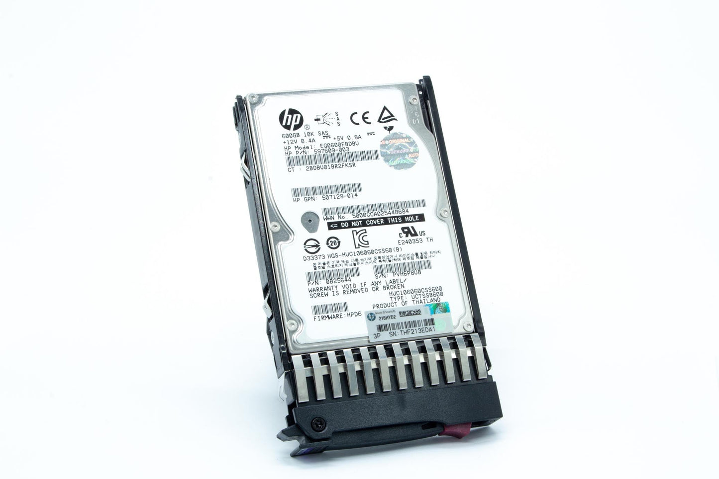 600GB hot-plug dual-port SAS hard disk drive - 6Gb/s transfer rate, 10,000 RPM, 2.5-inch small form factor (SFF) - For use with Gen7 or earlier models