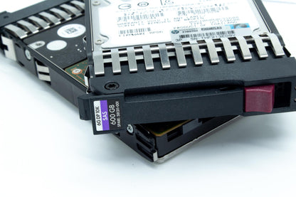 600GB hot-plug dual-port SAS hard disk drive - 6Gb/s transfer rate, 10,000 RPM, 2.5-inch small form factor (SFF) - For use with Gen7 or earlier models