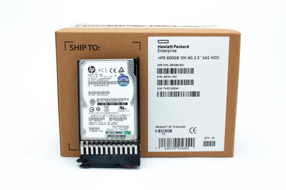 600GB hot-plug dual-port SAS hard disk drive - 6Gb/s transfer rate, 10,000 RPM, 2.5-inch small form factor (SFF) - For use with Gen7 or earlier models