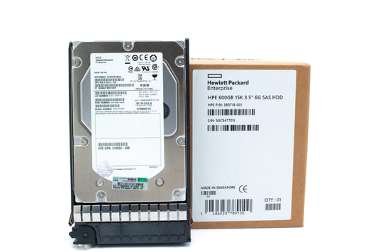 600GB hot-plug dual-port SAS hard disk drive - 6Gb/sec transfer rate, 15,000 RPM, 3.5-inch large form factor (LFF) - For use with EVA M6612 enclosure