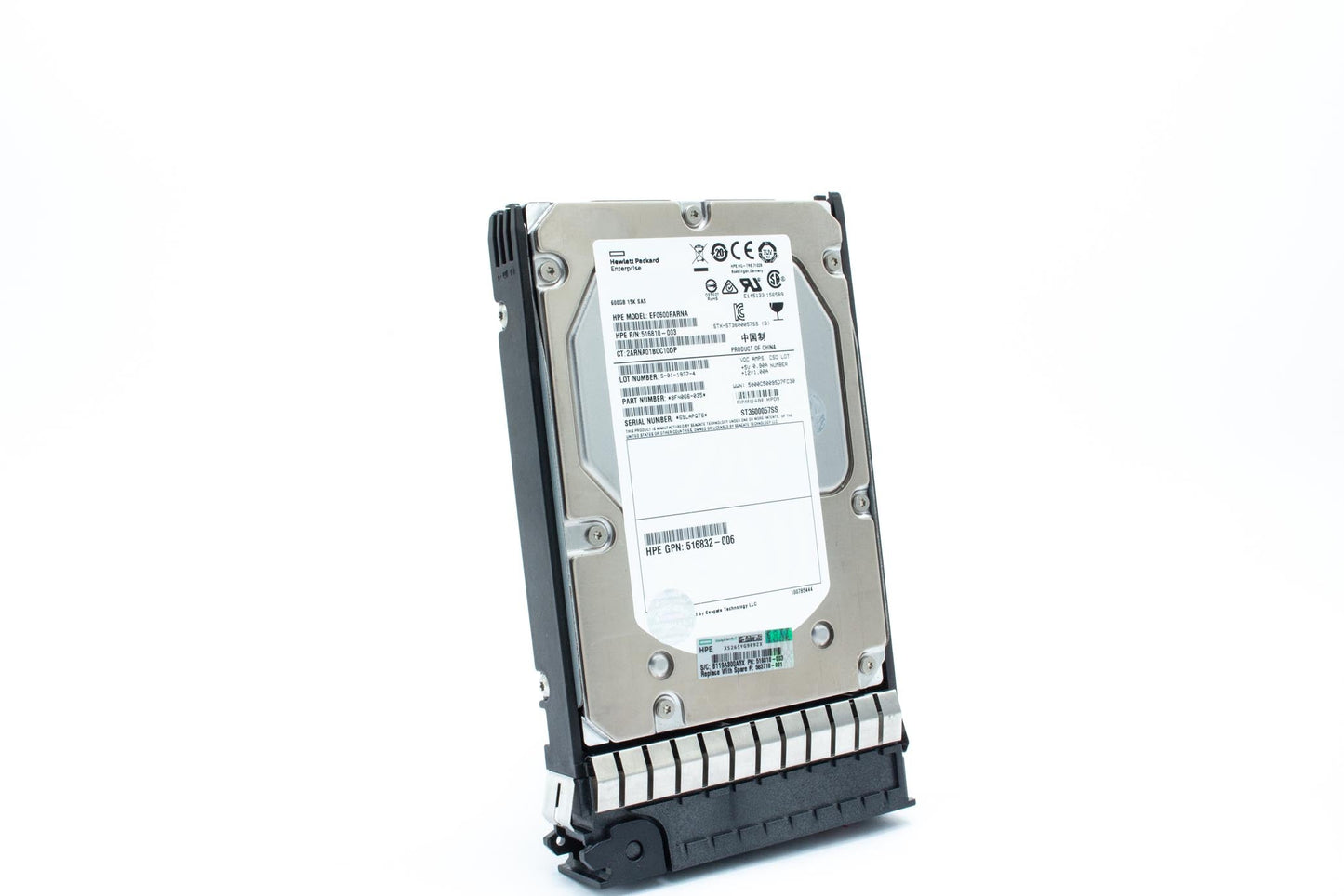 600GB hot-plug dual-port SAS hard disk drive - 6Gb/sec transfer rate, 15,000 RPM, 3.5-inch large form factor (LFF) - For use with EVA M6612 enclosure