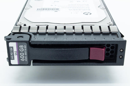 600GB hot-plug dual-port SAS hard disk drive - 6Gb/sec transfer rate, 15,000 RPM, 3.5-inch large form factor (LFF) - For use with EVA M6612 enclosure