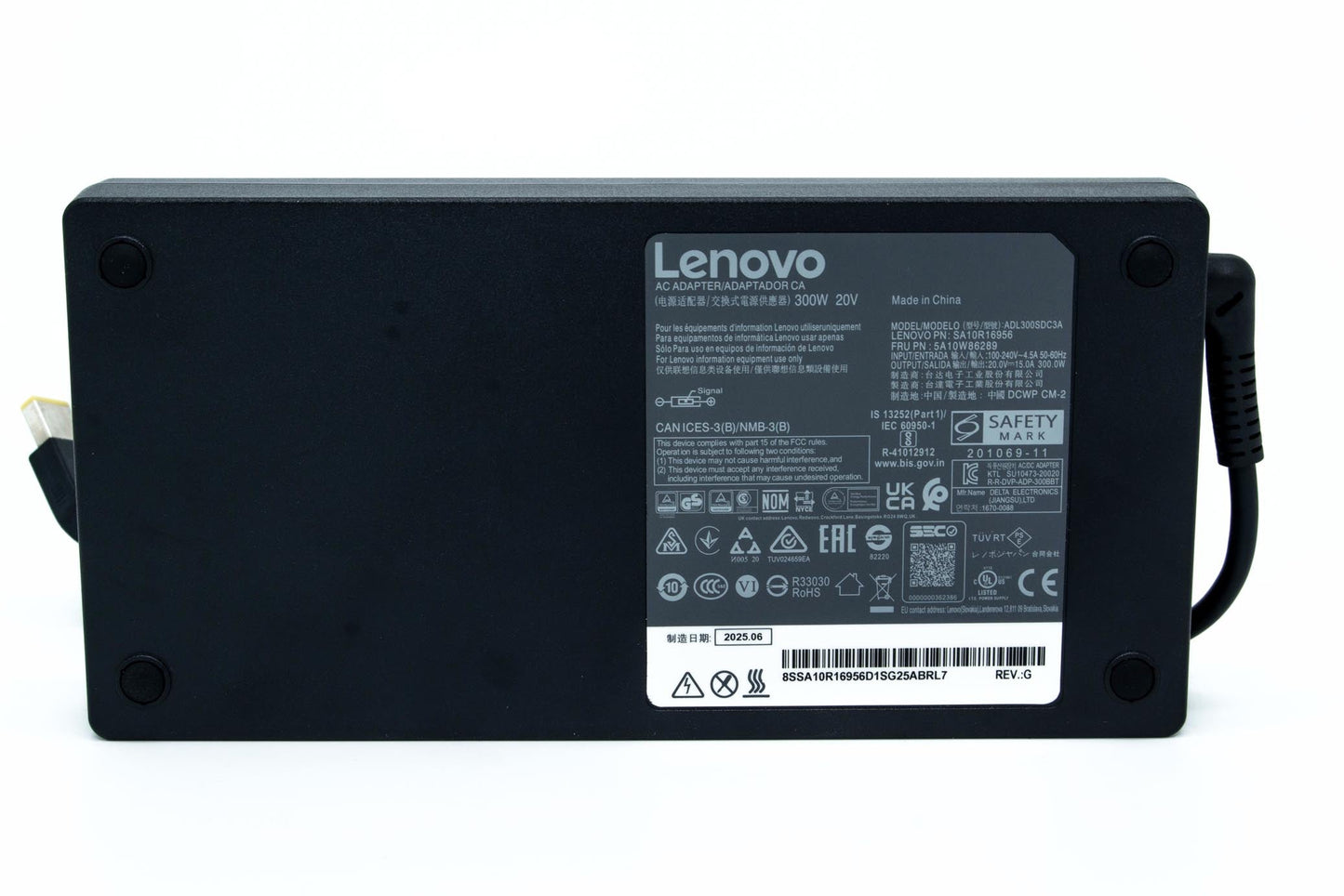 Lenovo AC_ADAPTER,Rectangle,300W,3P,Black