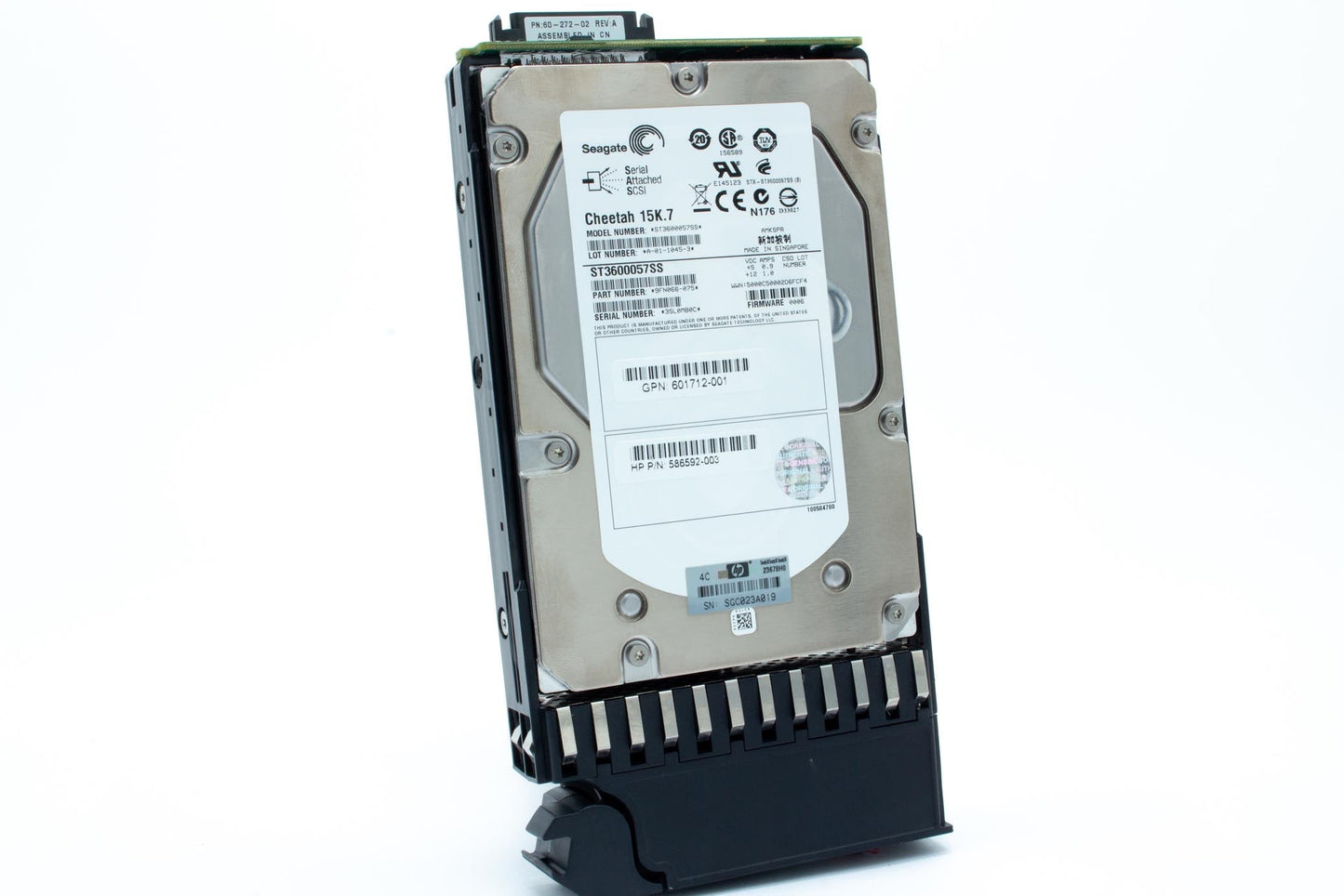 600GB SAS hard drive hot-plug - 6Gb/sec transfer rate, 15,000 RPM, 3.5-inch Large Form Factor (LFF) For use in P2000 SAS Disk Arrays