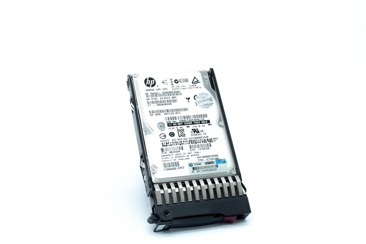 600GB SAS hard drive - 10,000 RPM, 2.5-inch small form factor (SFF), 6Gb/s SAS interface - For use with EVA M6625 disk enclosure