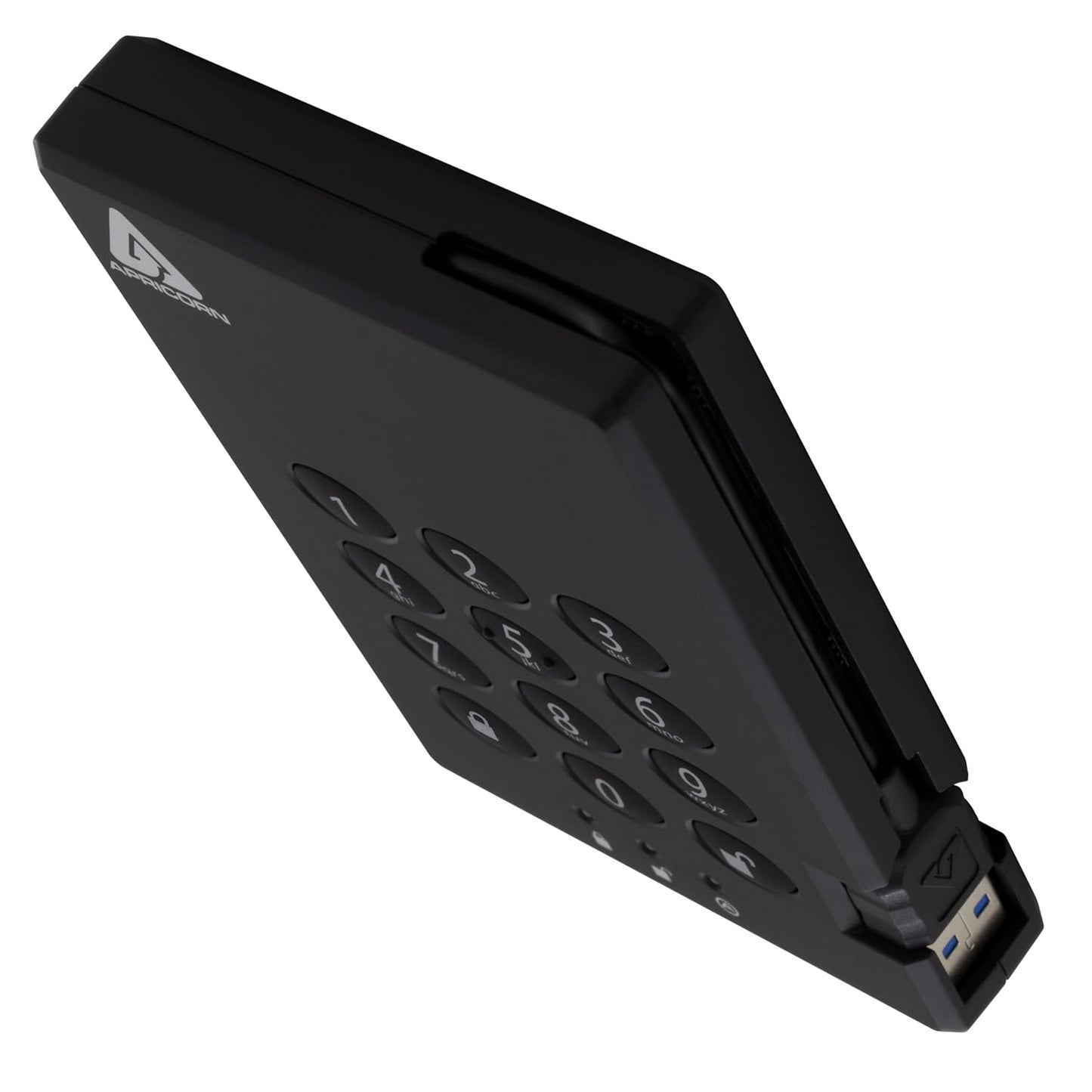 Apricorn Aegis Padlock 1 TB USB 3.0 256-bit AES XTS Hardware Encrypted Portable External Hard Drive (A25-3PL256-1000)