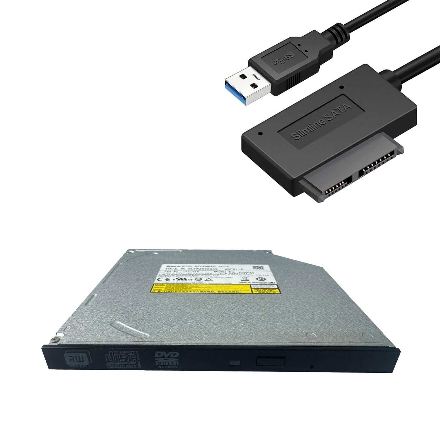Ultra Slim 9.5mm DVD CD Burner UJ8C2 for DELL HP ACER ASUS