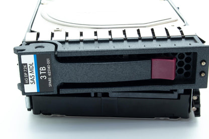 3TB hot-plug dual-port SAS hard disk drive - 7,200 RPM, 6Gb/s transfer rate, 3.5-inch large form factor (LFF), midline - For use with Gen7 or earlier models