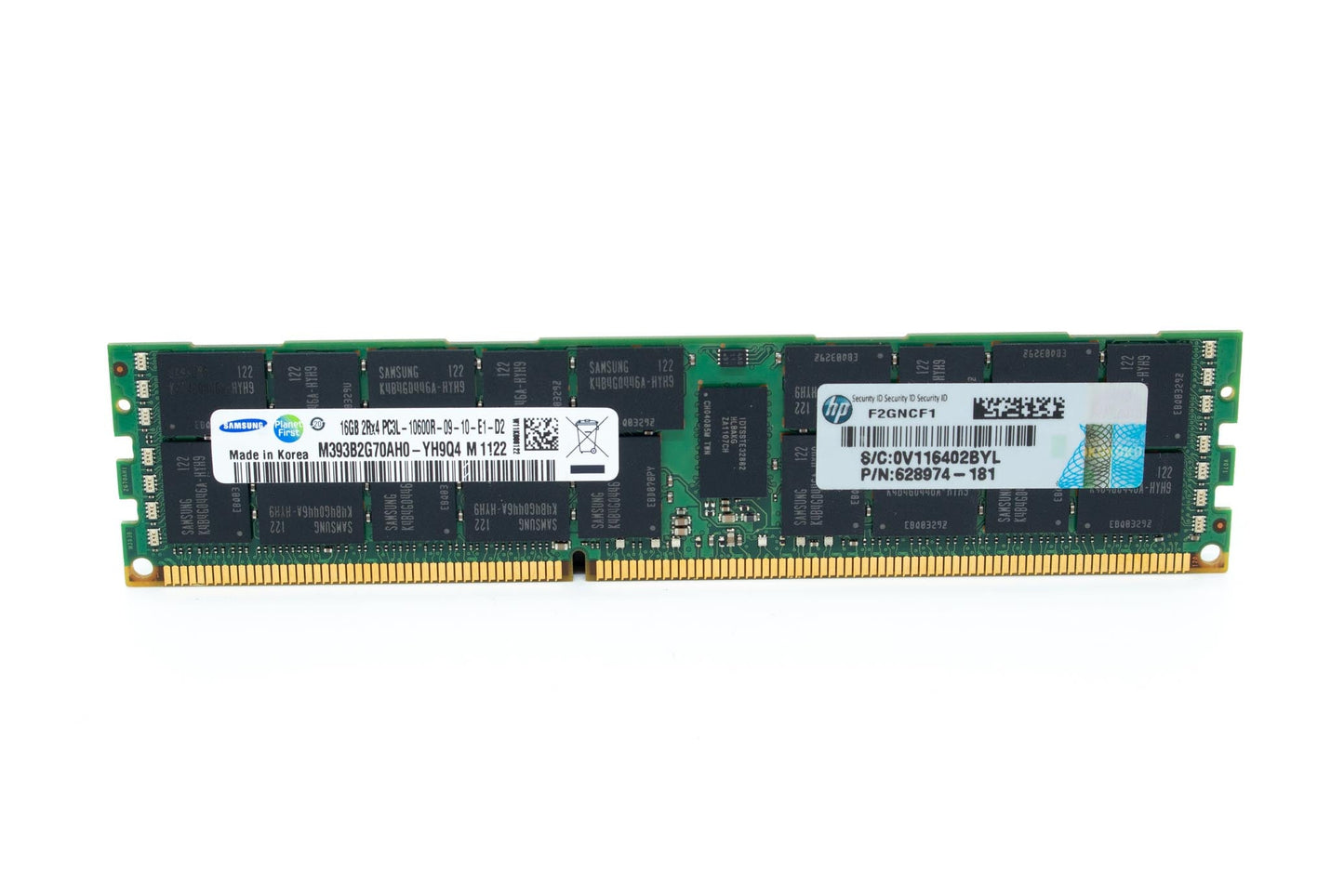 DIMM,16GB PC3L-10600R,1Gx4,RoHS