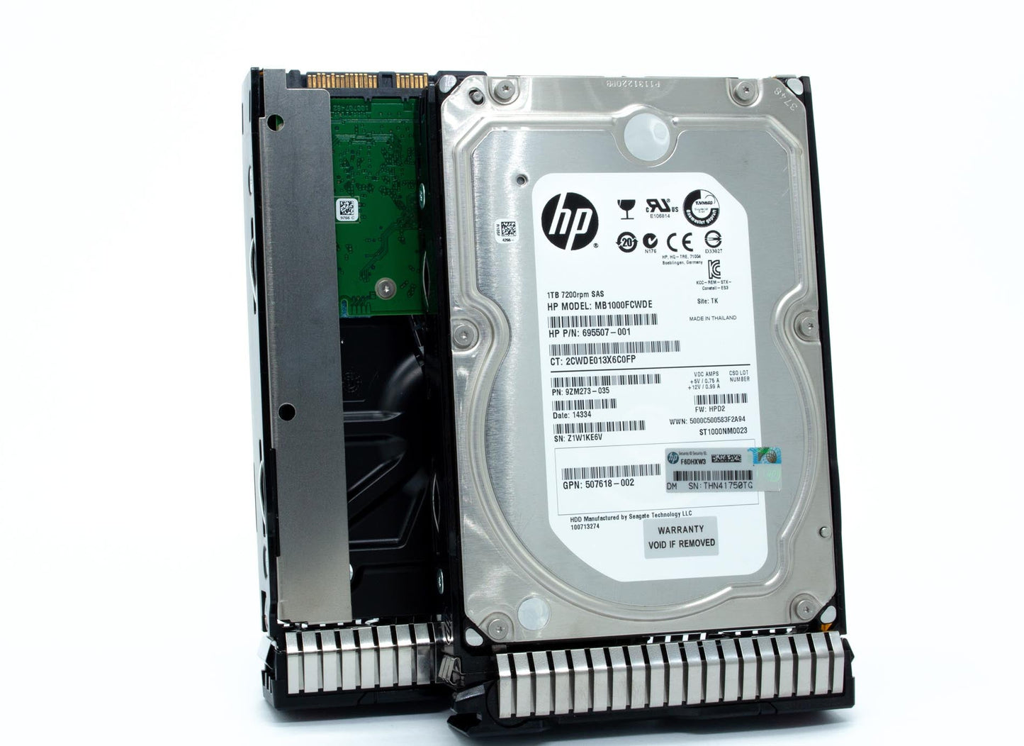 1TB hot-plug dual-port SAS hard disk drive - 6Gb/sec transfer rate, 7,200 RPM, 3.5-inch large form factor (LFF), Midline (MDL), SmartDrive Carrier (SC) - Not for use in MSA products - For use with Gen8/Gen9 or newer