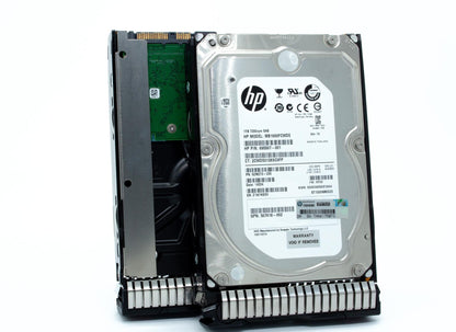 1TB hot-plug dual-port SAS hard disk drive - 6Gb/sec transfer rate, 7,200 RPM, 3.5-inch large form factor (LFF), Midline (MDL), SmartDrive Carrier (SC) - Not for use in MSA products - For use with Gen8/Gen9 or newer