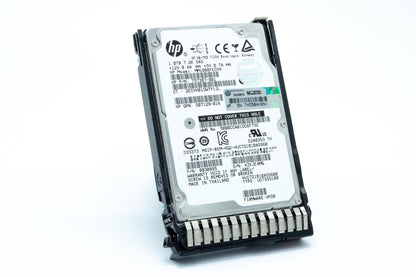 1TB hot-plug dual-port SAS hard disk drive - 6Gb/sec transfer rate, 7,200 RPM, 2.5-inch small form factor (SFF), Midline, SmartDrive Carrier (SC) - Not for use in MSA products - For use with Gen8/Gen9 or newer