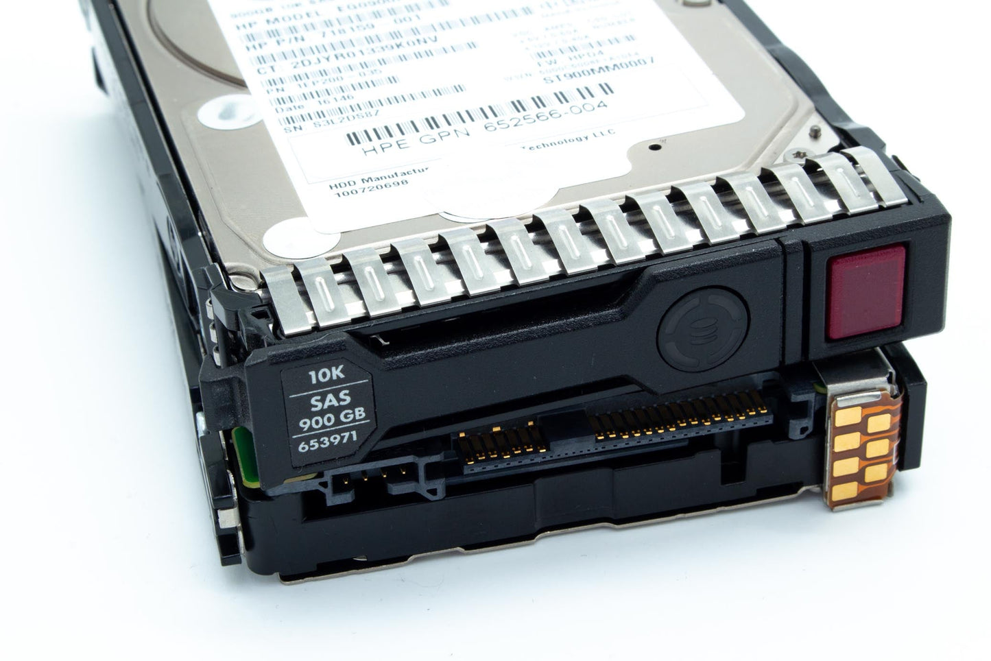 900GB hot-plug dual-port SAS hard disk drive - 6Gb/sec transfer rate, 10,000 RPM, 2.5-inch small form factor (SFF), Enterprise, SmartDrive Carrier (SC) - For use with Gen8/Gen9