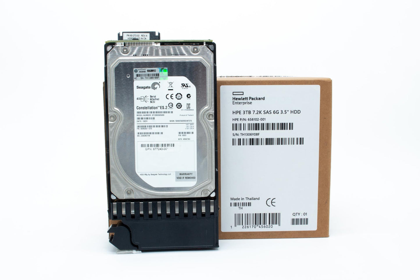 3TB SAS hard drive - 6Gb/sec transfer rate, 7.200 RPM, 3.5-inch Midline (MDL)(LFF) - For use in P2000 SAS Disk Arrays