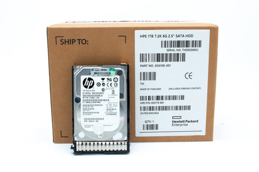 1TB hot-plug SATA hard disk drive - 7,200 RPM, 6Gb/sec transfer rate, 2.5-inch small form factor (SFF), Midline (MDL), SmartDrive Carrier (SC) - Not for use in MSA products