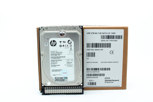 2TB hot-plug SATA hard disk drive - 6Gb/sec transfer rate, 7,200 RPM, 3.5-inch large form factor (LFF), Midline, SmartDrive Carrier (SC) - Not for use in MSA products