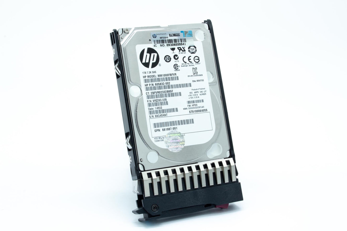 1TB SAS hard drive - 6Gb/s SAS interface, 2.5-inch small form factor (SFF), 7,200 RPM - For use with EVA M6625 disk enclosure