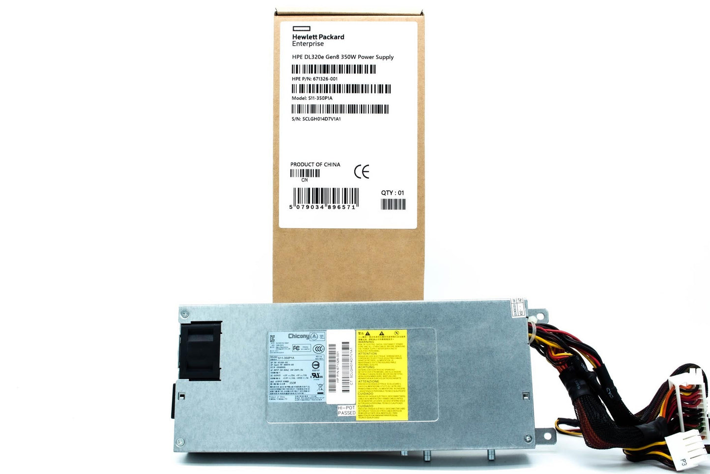 PS, 1U, 350W, MULTI-OUT, NON HTPLG, CHO