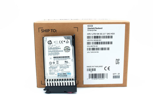 Part 693719-001 is no longer supplied. Please order the replacement, 873036-001. .2TB hard disk drive - SAS interface, 12Gb/s interface, 2.5-inch small form factor (SFF), 10,000 RPM, dual port (DP), standard carrier (ST), digitally signed firmware