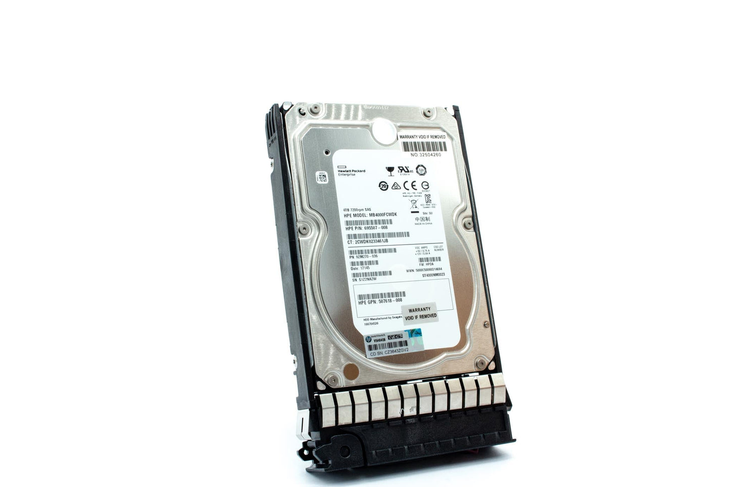 4TB SAS Hard Disk Drive (HDD) - 6 Gb/sec transfer rate, 7,200 RPM, 3.5-inch form factor, Dual-Port (DP), Midline (MDL)