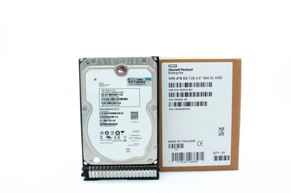 4TB hot-plug SAS hard disk drive - 7,200 RPM, 6Gb/sec transfer rate, 3.5-inch large form factor (LFF), Midline (MDL), SmartDrive Carrier (SC) - For use with Gen8/Gen9 or newer