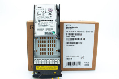 00GB SAS hard drive - 10,000 RPM, 2.5-inch small form factor (SFF), 6Gb/s transfer rate, 3PAR drive model HCBRE0900GBAS10K - Preferred spare part is 840457-001, ensure minimum OS is met - See advisory a00025786en_us - For use with 3PAR StoreServ 7000