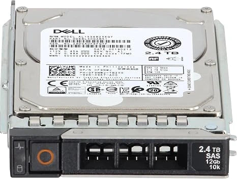 Dell 2.4TB 10K RPM SAS 12Gb/s 512e 2.5-inch Hard Drive (F9NWJ)