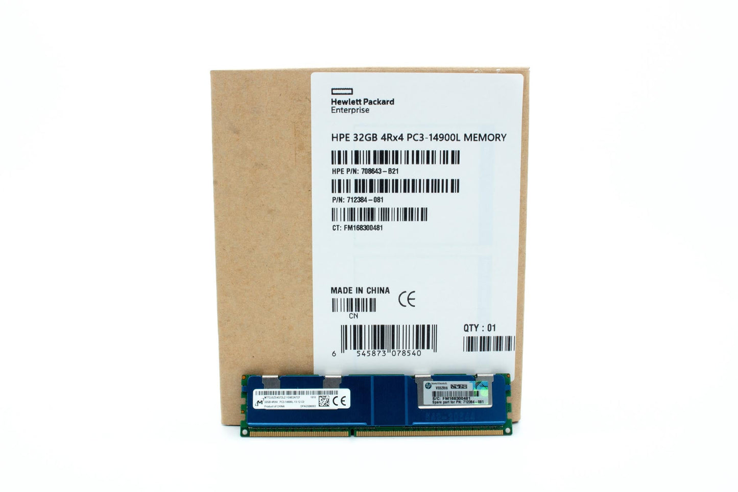 DIMM,32GB PC3-14900L,1Gx4