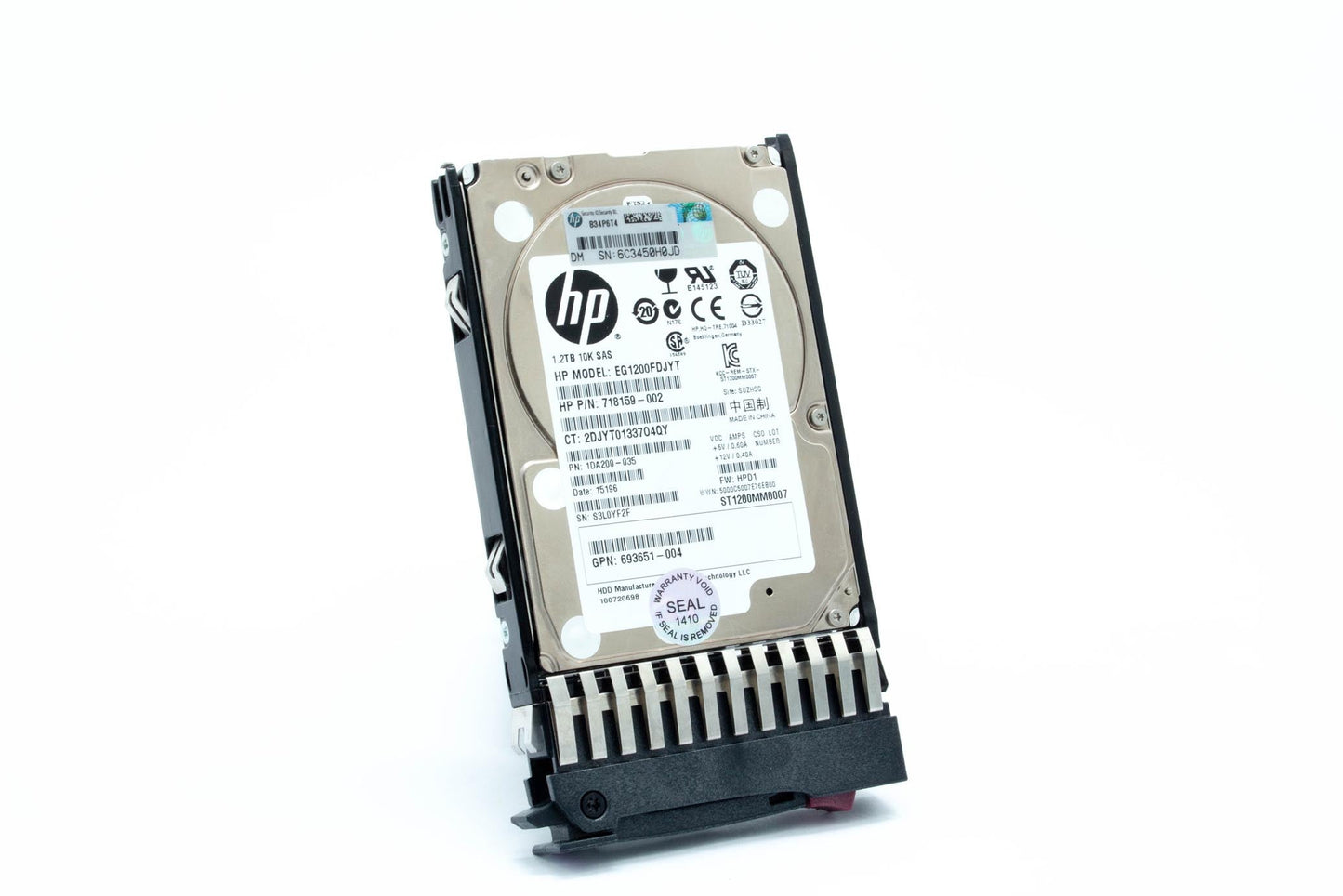 1.2TB SAS dual-port, hot-plug hard drive - 6Gb/sec transfer rate, 10,000 RPM, 2.5-inch small form factor (SFF) - For use with Gen7 or earlier models