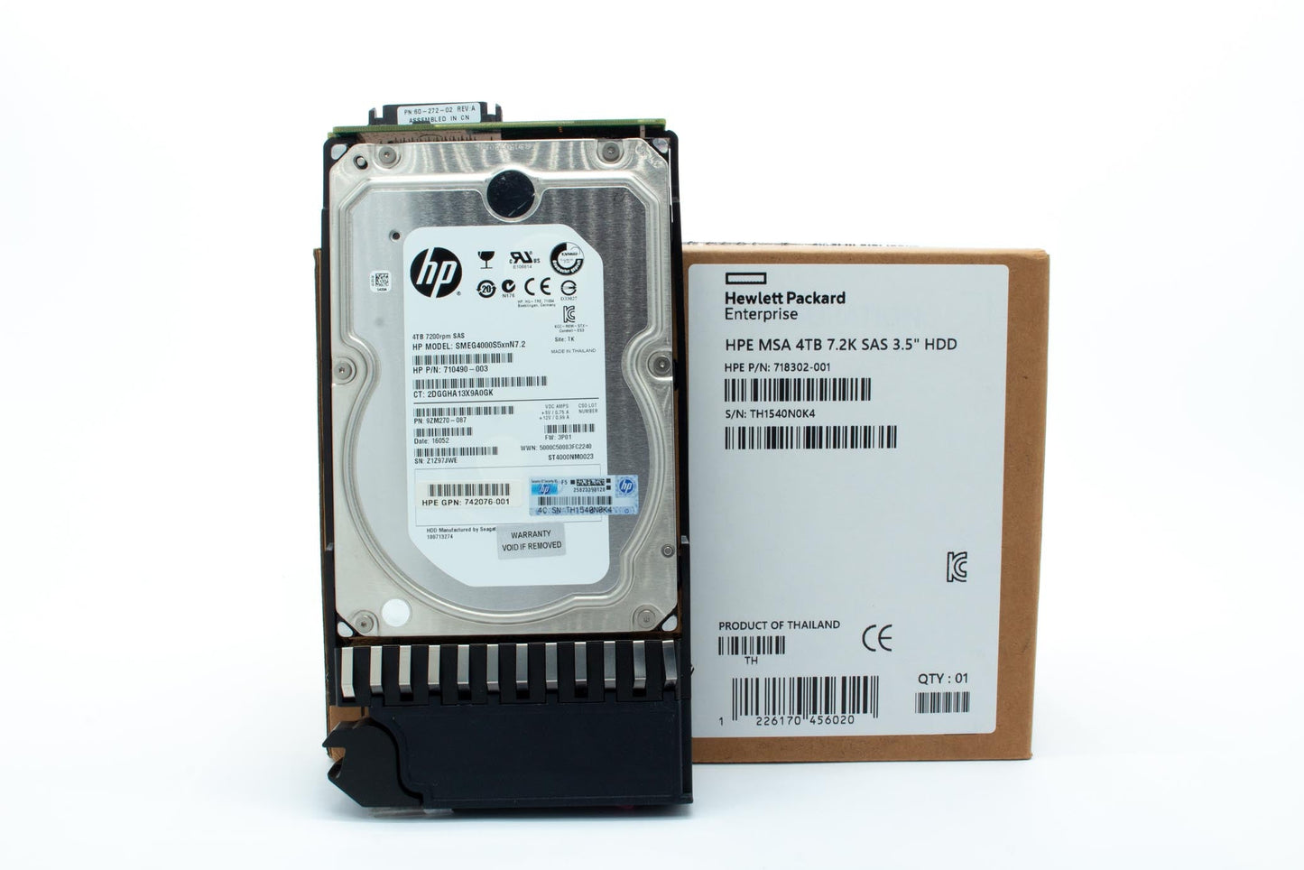 4TB SAS drive - 6Gb/s transfer rate, 7,200 RPM, 3.5in large form factor (LFF), midline - For use with MSA products