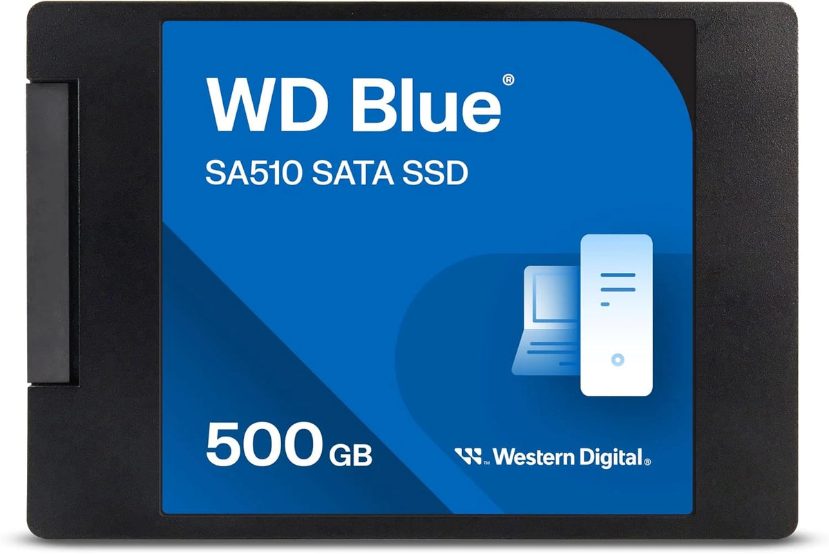 WD Blue SA510 500GB SATA SSD WDS500G3B0A Caddy in Qatar